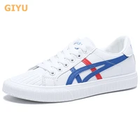 giyu 2021 spring new female lace up white shoes casual womens flat shoes girl student fashion sneakers size 35 40