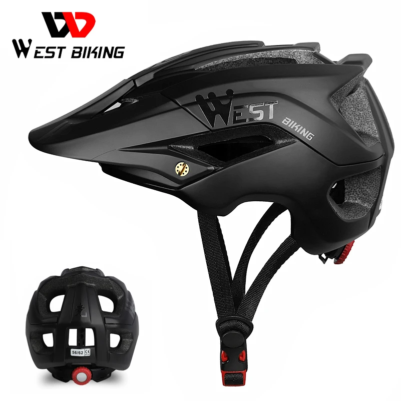 

WEST BIKING Bicycle Helmet Trail XC MTB All-Terrain Bike Helmet OFF-ROAD Casco Ciclismo Bicicleta Mountain Bike Cycling Helmet