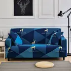 Расширенные синие чехлы для диванов, эластичные Нескользящие чехлы для диванов для гостиной, домашний секционный Диванный Пылезащитный протектор