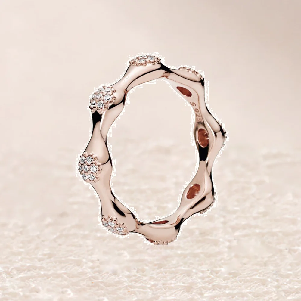 

187295CZ-1 Rose Modern LovePods Ring