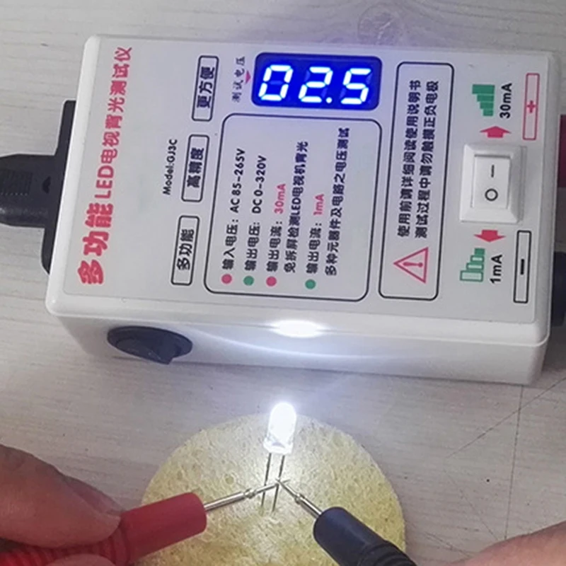 

Led Tester 0-320V Output Led Tv Backlight Tester Multipurpose Led Strips Beads Test Tool with 2 in 1 Us Eu Plug
