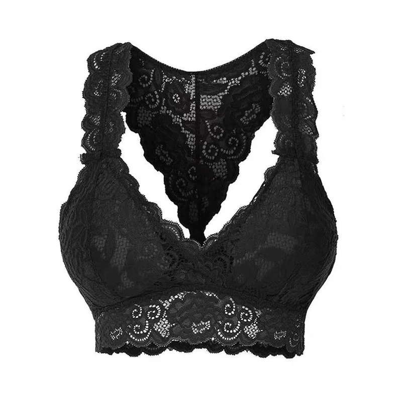 

New Sexy Underwear Vest Hollow out Lace Seduction Comfortable Multi-Color Multi-Size Bra Lace Tops Women