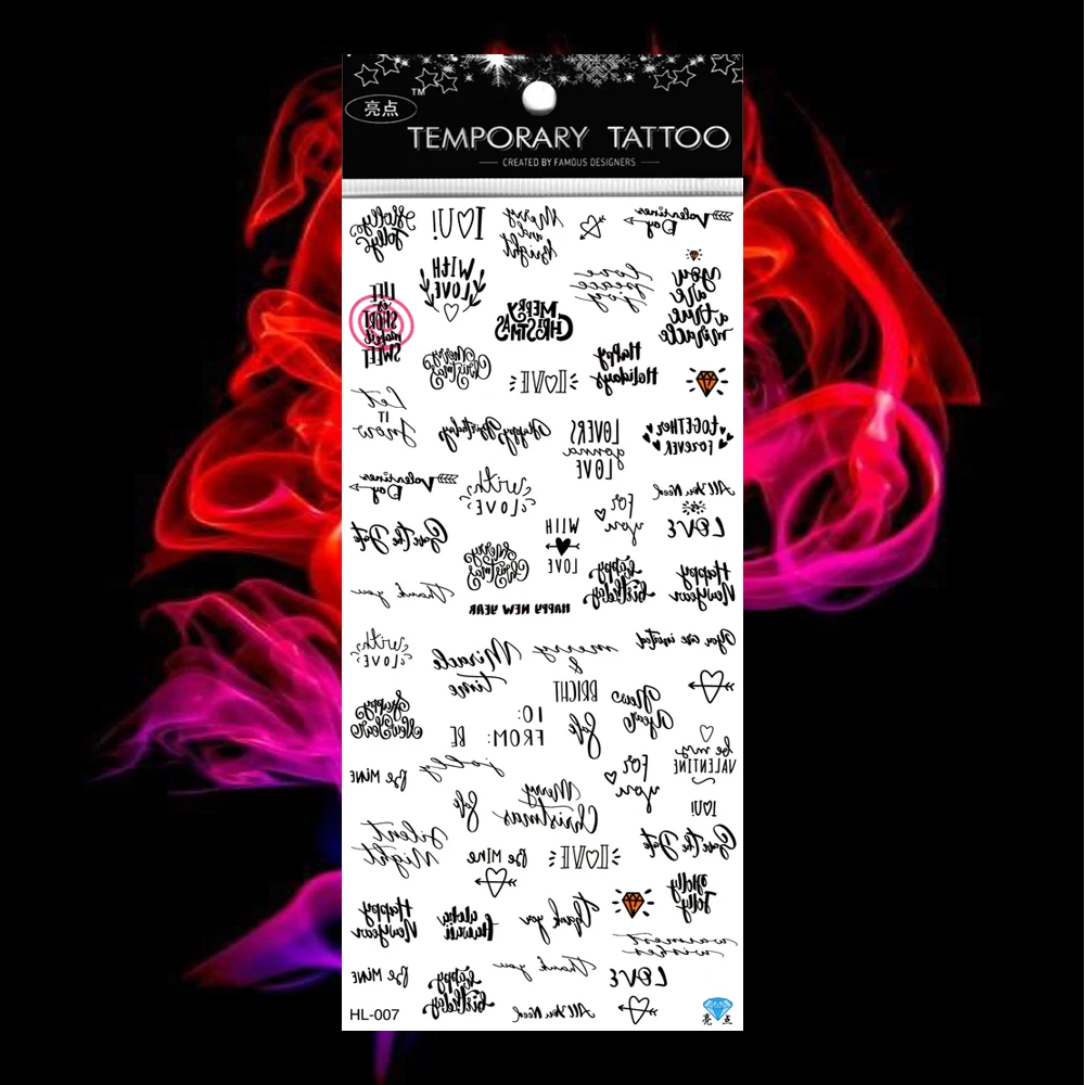 5 шт./лот милые тату с цветами детские поддельные татуировки пауком женские