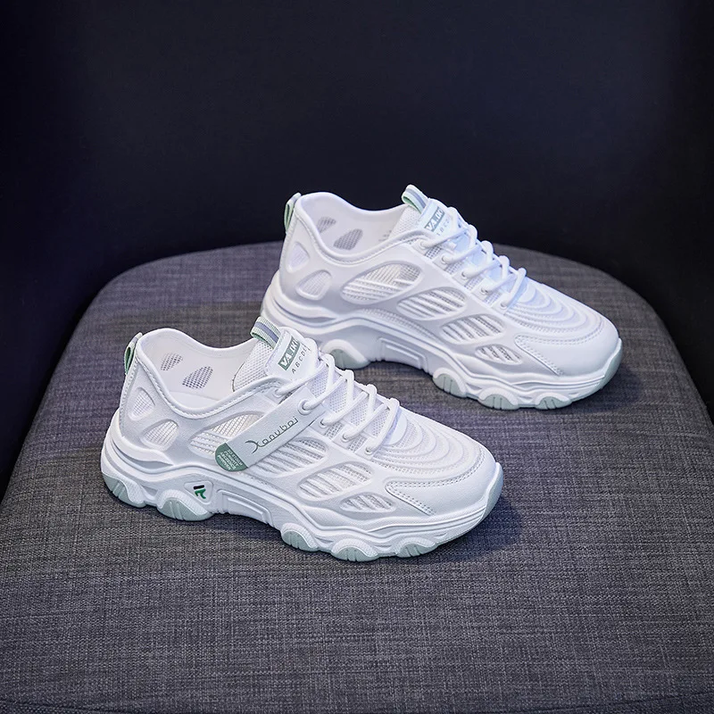 

Women's 2021 summer new fashion Korean version mesh Clunky Sneaker breathable running shoes