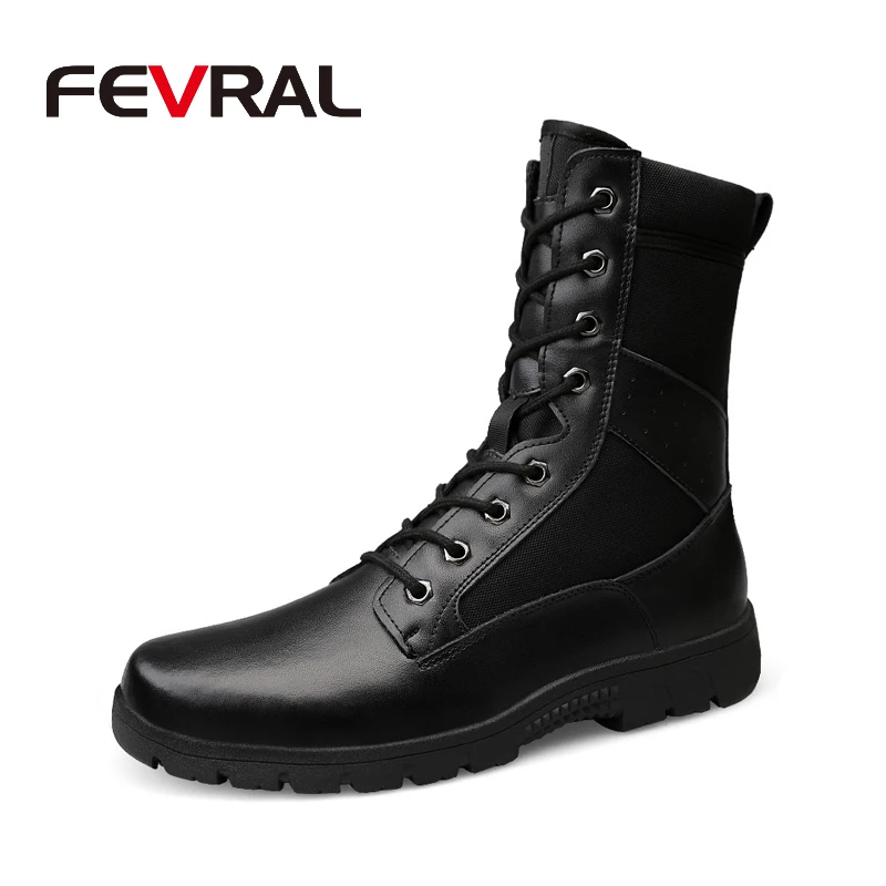 FEVRAL/Новинка Мужские ботинки Короткие сапоги для мотоциклистов Сезон осень зима