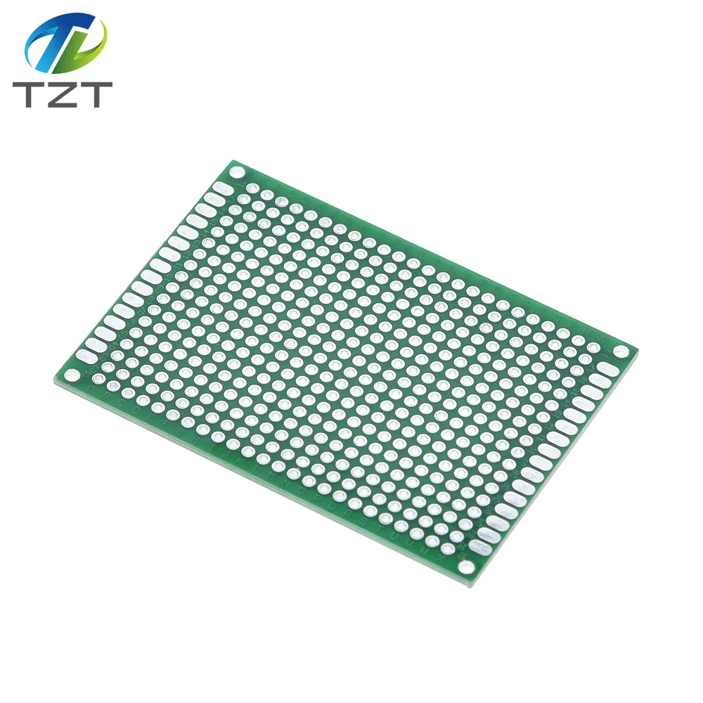10 шт. двухсторонний Прототип PCB Луженая универсальная плата 5x7 5*7 см зеленый |