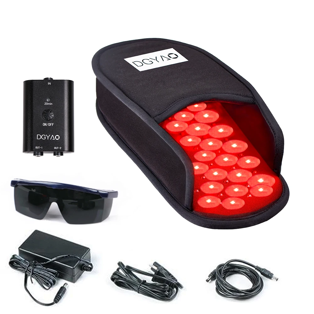 구매 660nm LED 적색광 및 880nm 적외선 광 치료 장치 근처 발 마사지 슬리퍼 관절염 통증 완화 가족 친구 선물