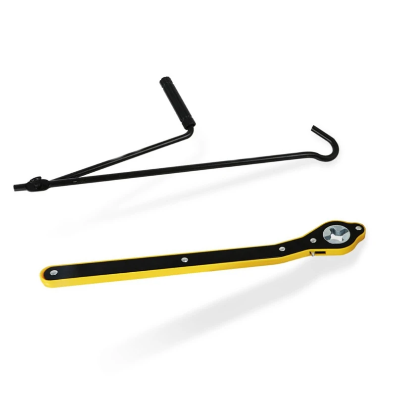 

Автоматический экономный домкрат с трещоткой, металлический ножничный домкрат, гаражный гаечный ключ для колес, инструмент с ручкой скорос...