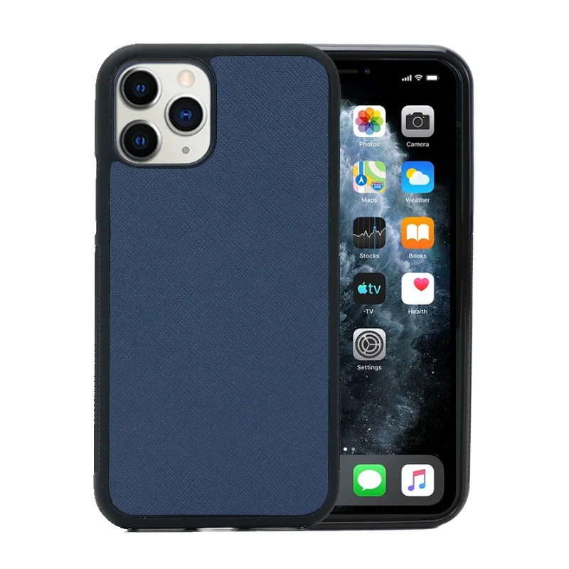

2021 Hot Sale New Style Mobile Phone Case Genuine Saffiano Leather Protective Case For Samsung IPHONE 11,11 PRO,11PRO MAX CASE