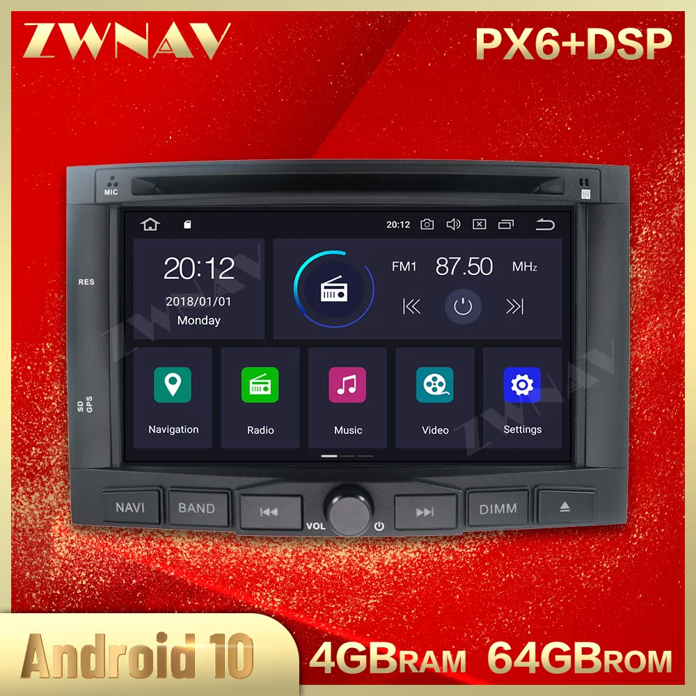 Carplay для 2009 2010 2011 PEUGEOT 3008 5008 Android 10 автомобильный мультимедийный плеер DVD стерео GPS