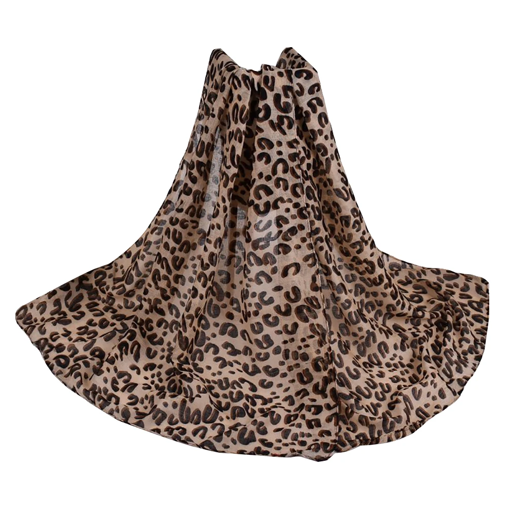 

Мусульманские хиджабы модная Вуаль шарф, леопардовые шарфы тюрбан с принтом для женщин, головной убор для хиджаба шарф для женщин-мусульман...