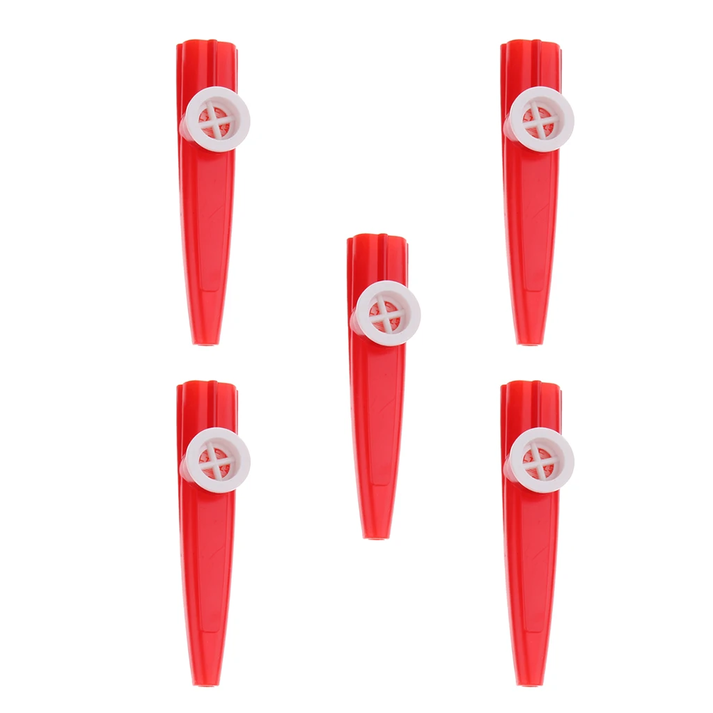 5x детский пластиковый казу Губная гармошка рот флейта ударный