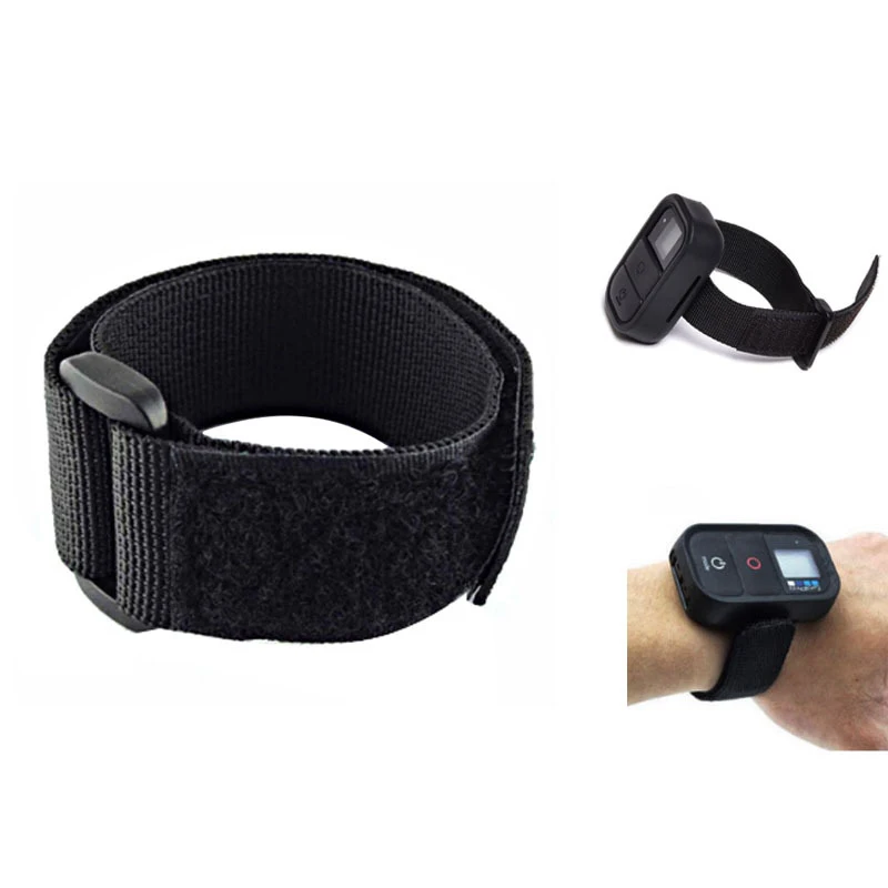 Черный ремешок на запястье длиной 30 см с волшебной лентой для gopro wifi аксессуары