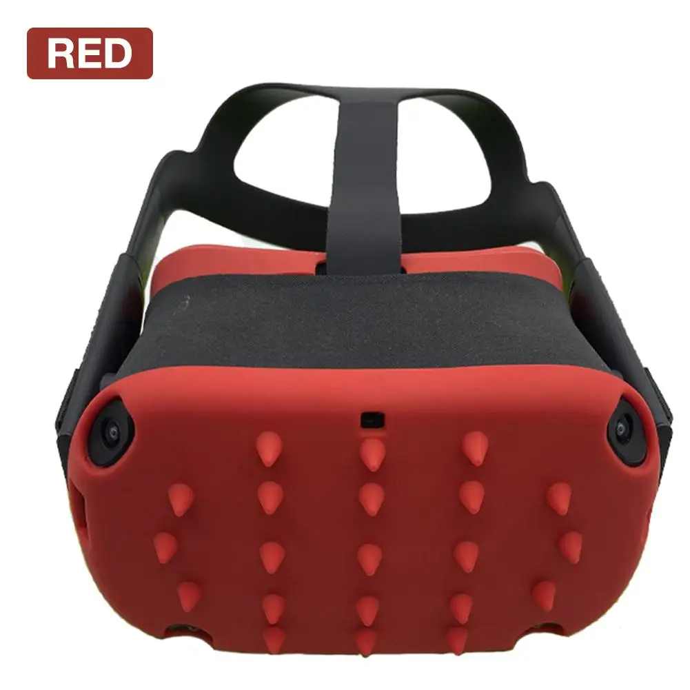 

Маска для лица, контроллер защиты кожи, набор черных, красных, синих силиконовых защитных линз, Пыленепроницаемый Чехол для Oculus Quest VR гарниту...