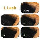 GLAMLASH 16 рядовЧехол 7  15 мм LL +LCLDLU(M) Набор для наращивания ресниц из норки