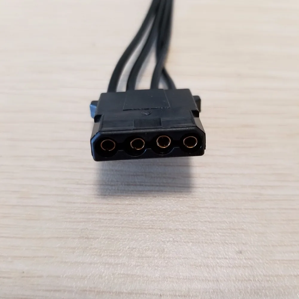 Кабель питания IDE Molex 10 шт./лот от 4pin до 5x15pin SATA 18AWG для жесткого диска HDD SSD ПК