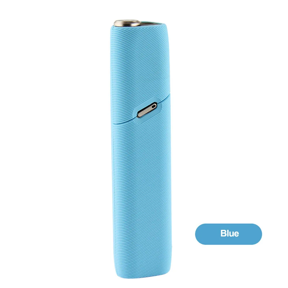 Синий JINXINGCHENG 11 цветов жидкий силиконовый кошеек чехол для iqos multi 3,0 чехол спиральный узор чехол для iqos 3 мульти-Аксессуары - Цвет: Синий