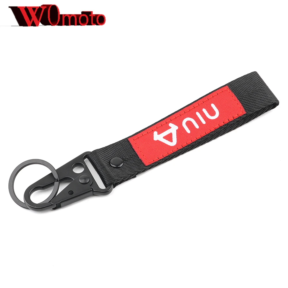

For Niu Electric Scooter Universal High Quality New Motorcycle Keyring N1s NGT m+ u1 us u+ Embroidery Key Holder Chain Keychain