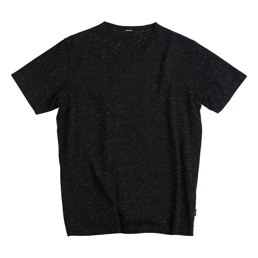 SIMWOOD 2021 летняя новая цветная хлопковая трикотажная футболка с вырезом в горошек