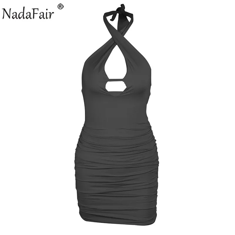 Женское Клубное платье Nadafair белое черное Красное Облегающее мини-платье с