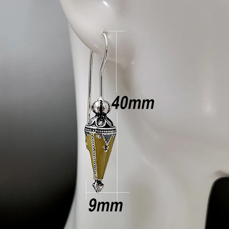 Традиционные латунные Подвесные серьги в виде конуса серьги-подвески