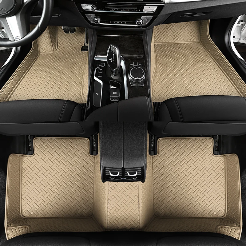 

Custom car floor mats for Jaguar XF XE I-PACE XJ XK XJL XJ6 XJ6L F-PACE F-TYPE Double foot mats car accessories
