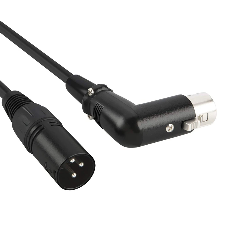 XLR Cable Musical Microphone Sound Plug Right Angle Female To Male 6 Feet | Электроника