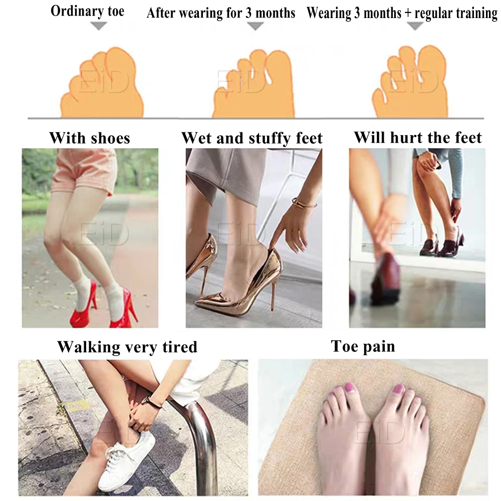 Хлопковые подушечки для ног Hallux Valgus силиконовые обувные стельки для боли в ногах выпрямитель большого пальца носки ортопедические носочки для ног половинные подушечки
