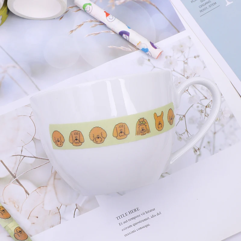 Мультяшный цветной скотч Васи Kawaii авокадо девушка Скрапбукинг Diy деко японские