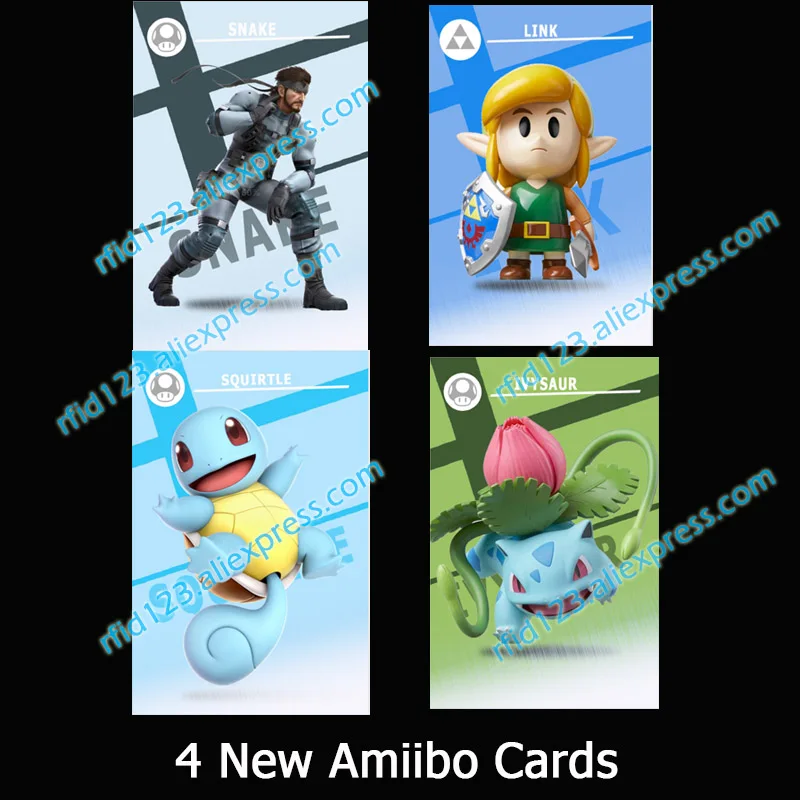 4 New Amiibo Новая технология Amiibo Card Link для Super Smash Bro. Серия - Цвет: 4 New Amiibo