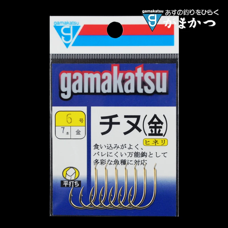 Gamakatsu C1CH2 рыболовный крючок из высокоуглеродистой стали золотой колючий для