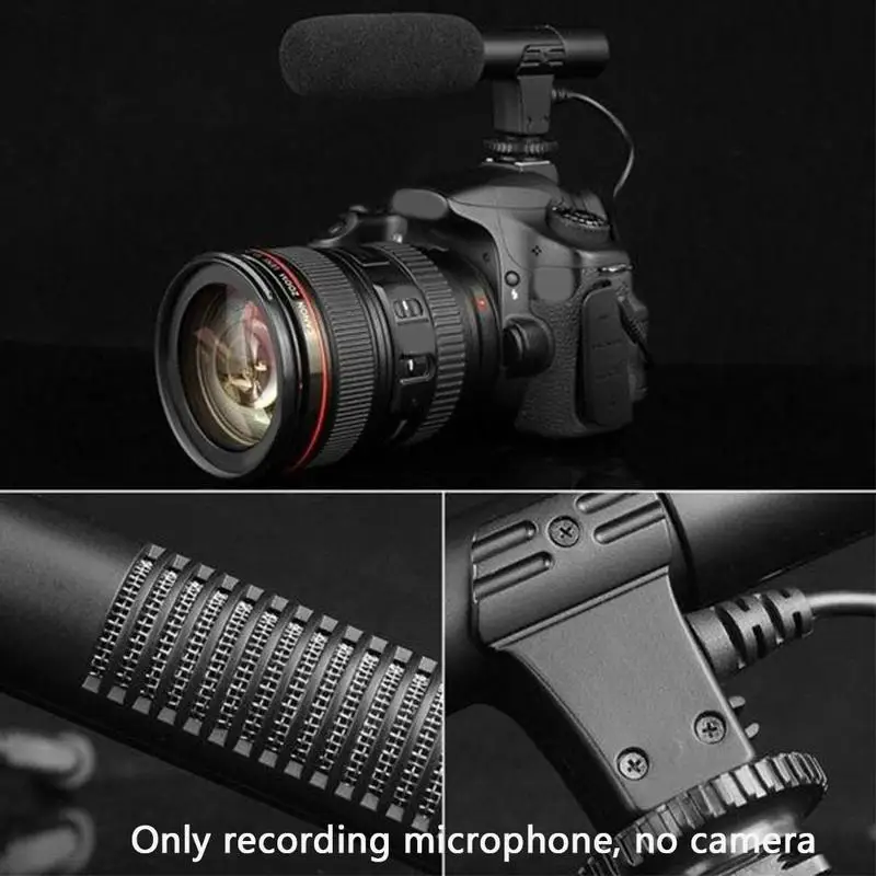Профессиональный студийный микрофон для Xiaomi iphone стереомикрофон видеокамеры Nikon