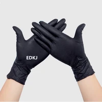50pcs black blue disposable nitrile gloves for household cleaning product industrial washing tattoo gloves without box