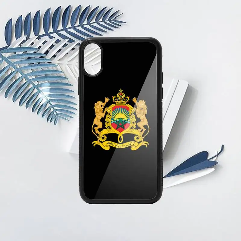 

Morocco Flag Coat Of Arms Phone Case TPU For iPhone X XR XS 11 12 mini Pro MAX 6 6S 7 8 Plus SE 2020