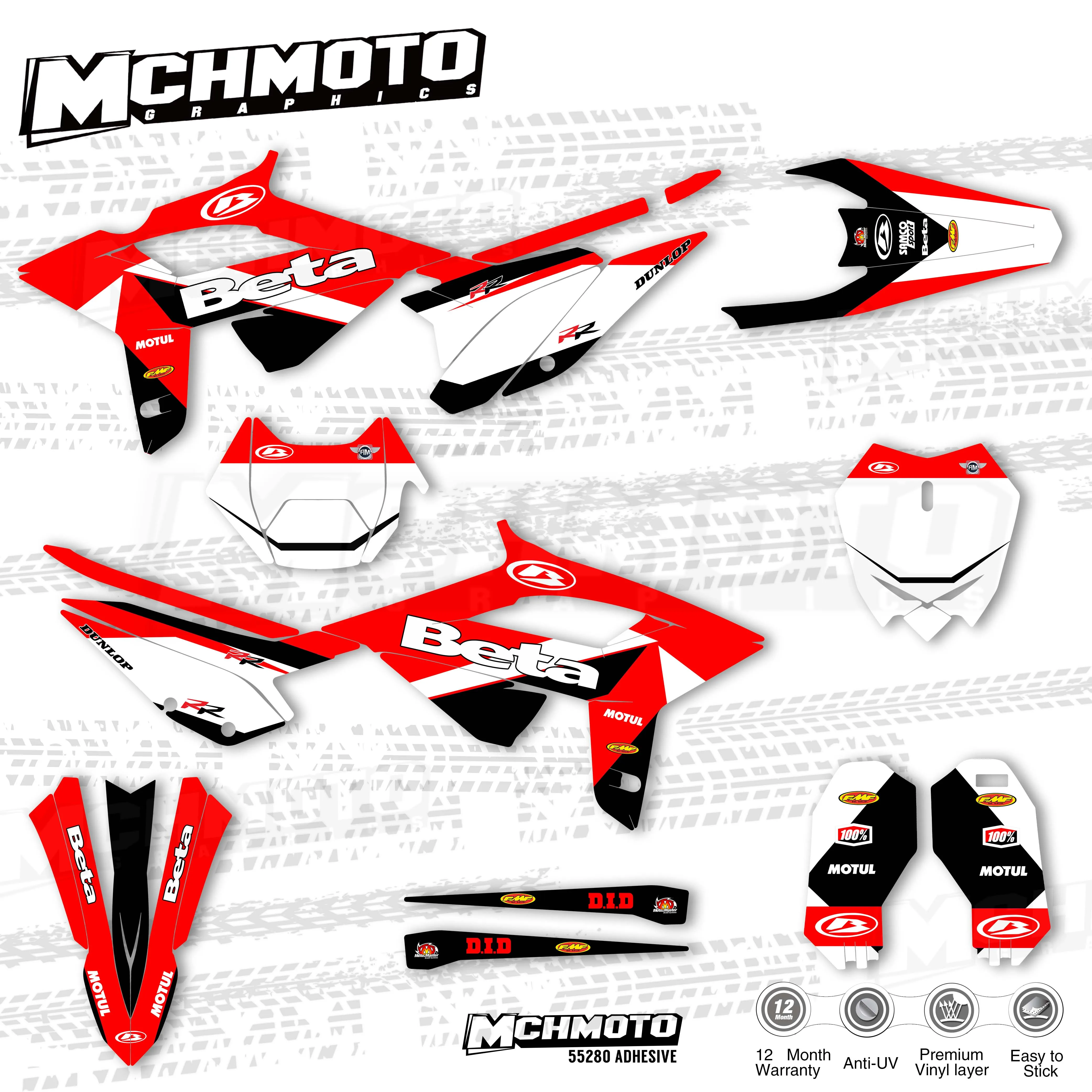 MCHMFG Motorcycle Team Graphic Decal & Sticker Kit For BETA RR 20-22 2020 2021 2022 | Автомобили и мотоциклы