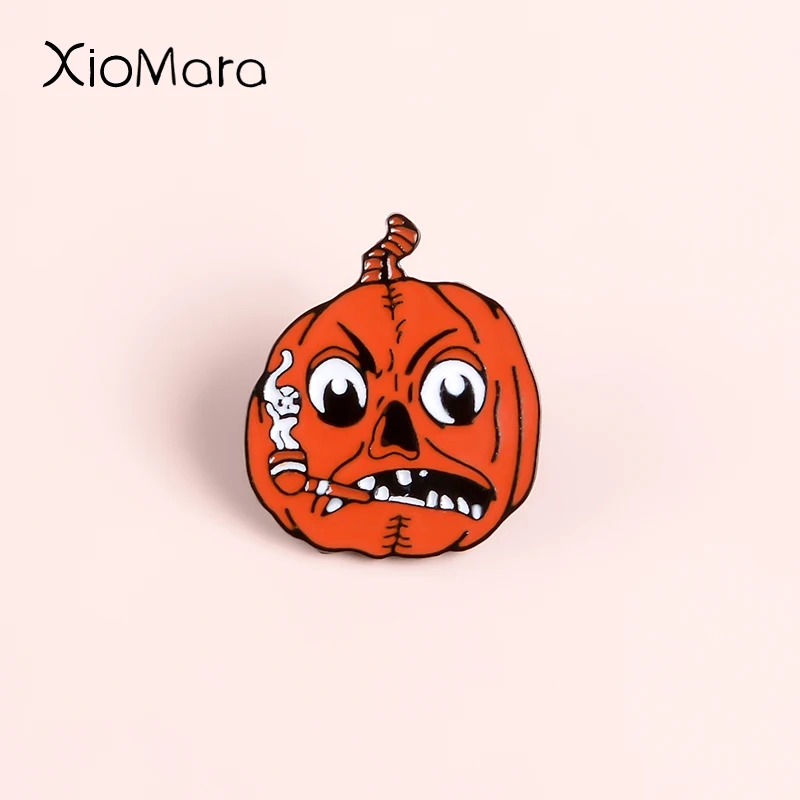 Злой Тыква Монстр Эмаль Булавка счастливый Хэллоуин ведьмы ювелирные изделия