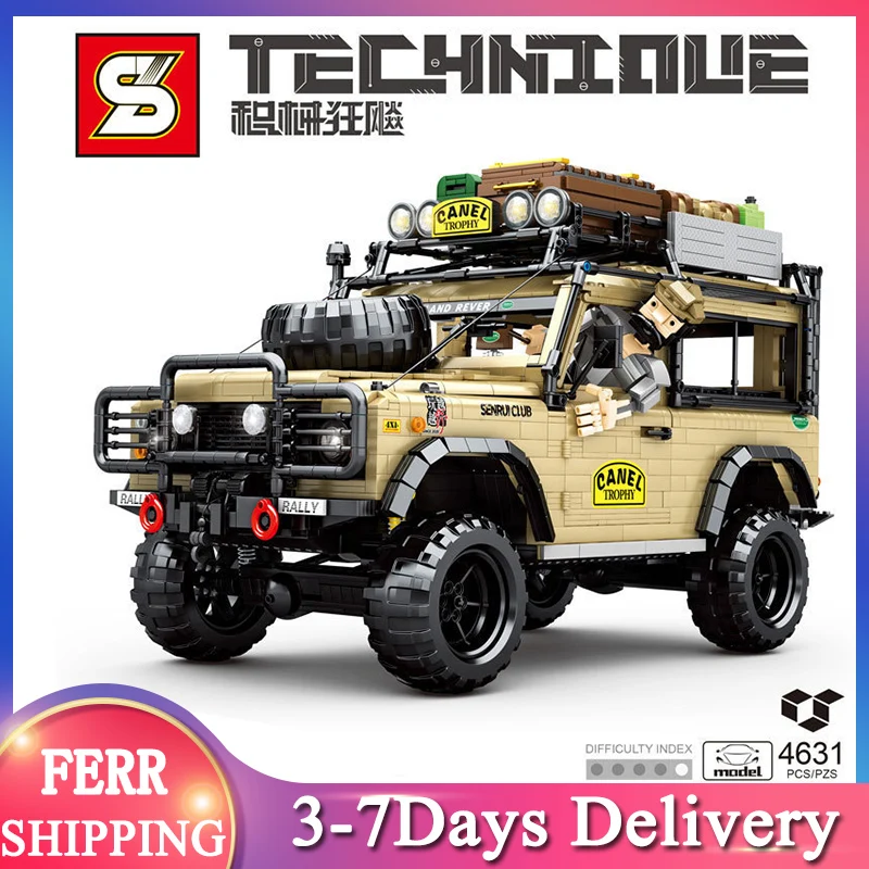 

2021 SY8883 MOC внедорожник Внедорожник строительный блок модель 4631 шт. гоночный автомобиль игрушки для детей Подарки