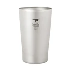 320 мл пивная чашка титановая пивная кружка с двойными стенками уличная кемпинговая дорожная посуда для напитков кофейная чашка Ультралегкая Ti9221