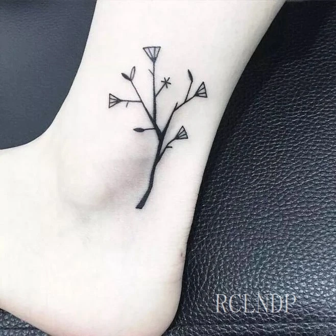 Водостойкая временная татуировка красной розы моли орхидеи цветы татуировки