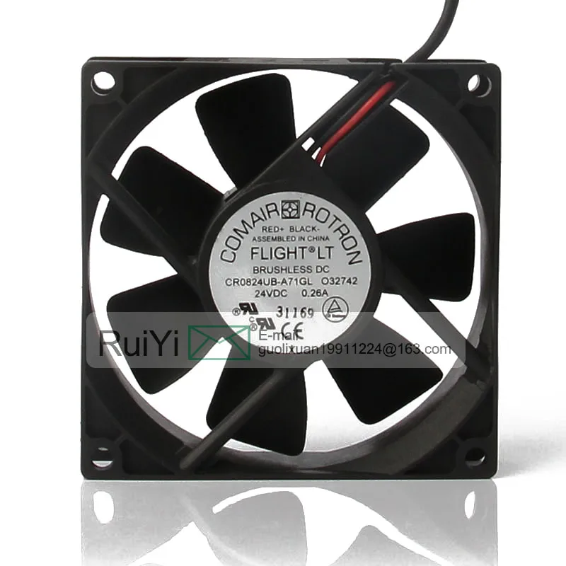

Original Comroton CR0824UB-A71GL 80x80x25mm 8025 8CM Cm 24V 0.26A Inverter Double Ball Bearing Thermal Paste Cooling Fan