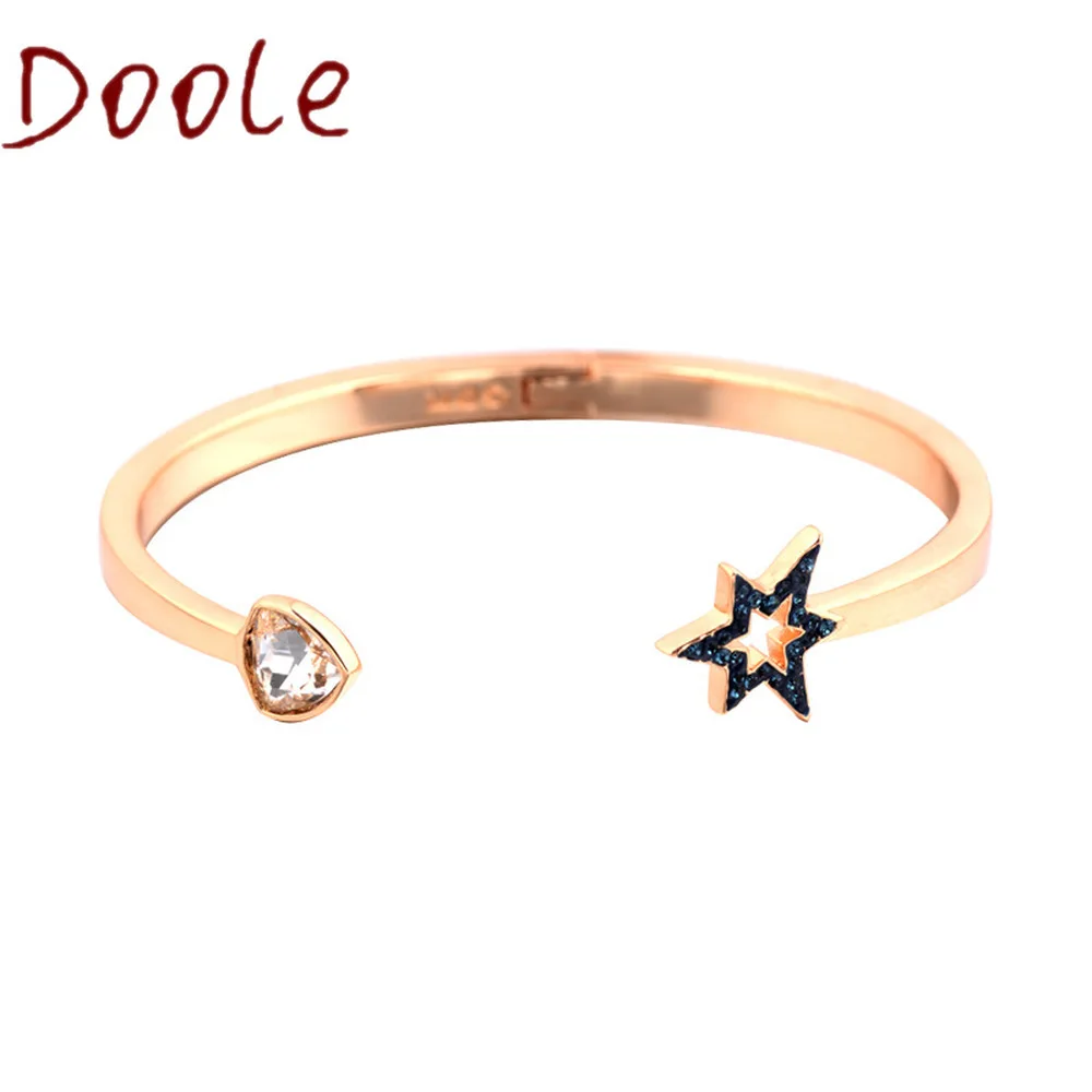 

Fashion Jewelry High-quality Swa, Glamorous Romantic Stars Gorgeous Delicate Fashion Bracelet Open Bracelet Jewelry Women