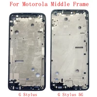 middle frame lcd bezel plate panel chassis housing for motorola moto g stylus 5g phone metal middle frame repair parts