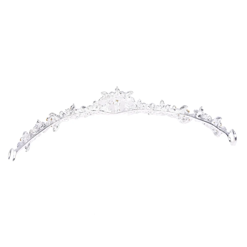 Стразы свадебный цветок с кристаллами волос в виде короны тиары вуали для