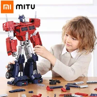 mitu xiaomi building blocks transformers optimus prime full body joint movable autobots lego mi constructor parts gift kids toy