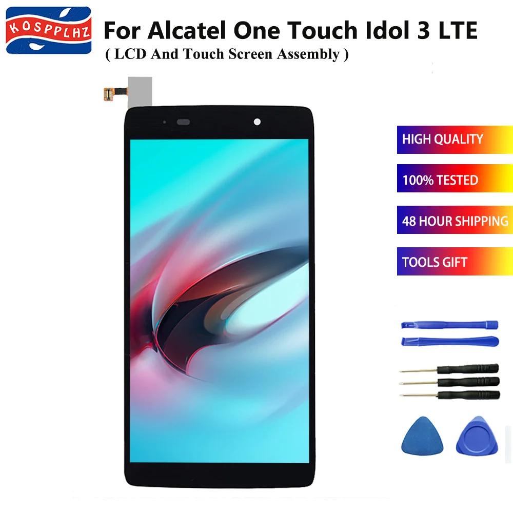 ЖК дисплей для Alcatel One Touch Idol 3 lte OT6039 кодирующий преобразователь сенсорного экрана