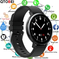 full touch smart watch men women ip68 waterproof smartwatch heart rate fitness tracker twitter reminder round smart watches 2020
