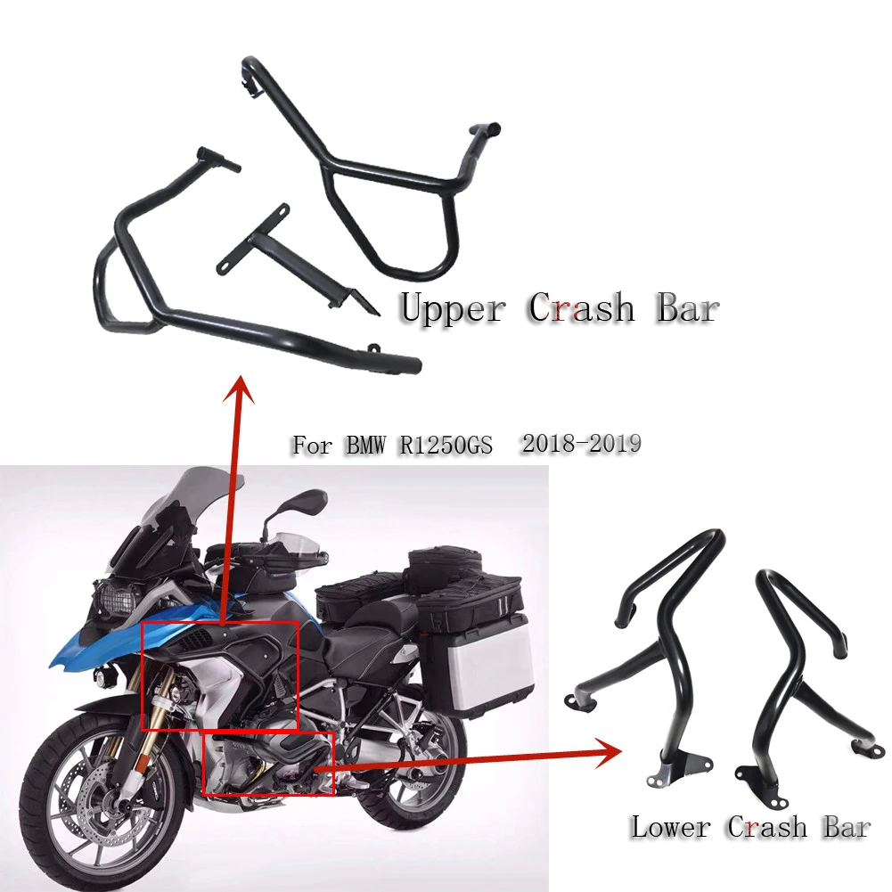 Защитный бампер для мотоцикла 18 19 R1250GS защита от падения черный серебристый BMW R1250