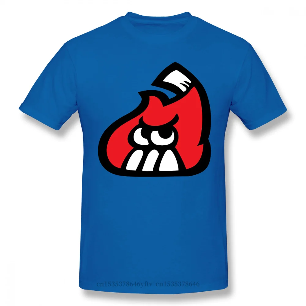 

2021 Leisure Fashion 100% cotton T-shirt Splatoon Squid Inklings Shooter Game for Men Firefin Funny Crewneck