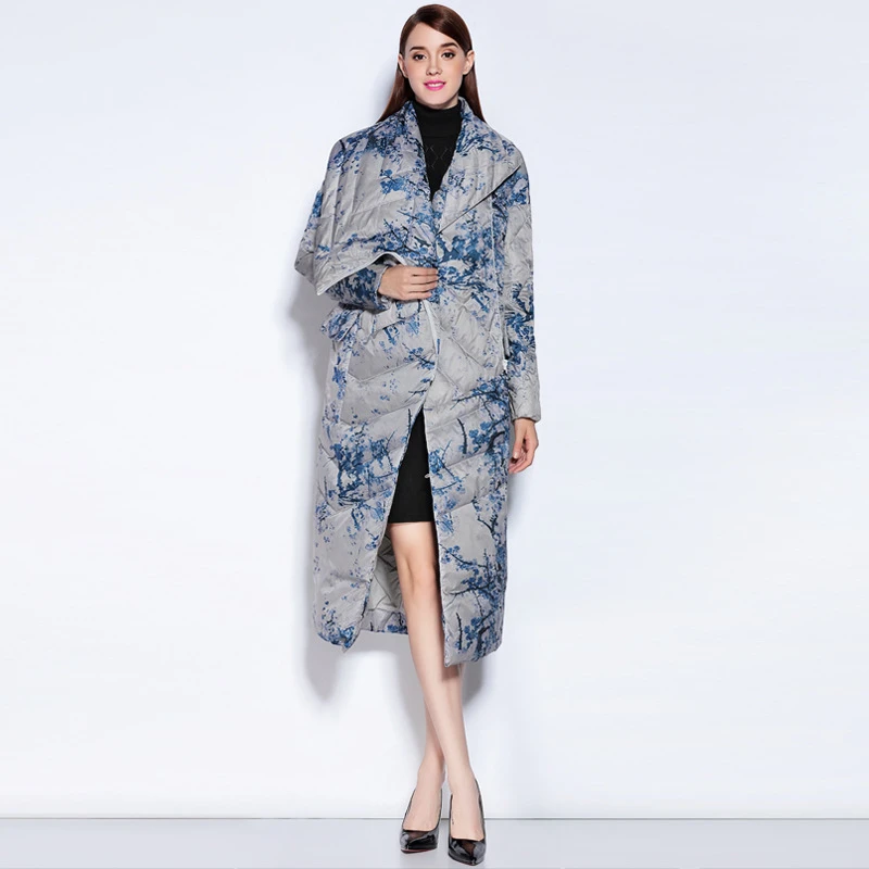 Куртка на белом утином пуху женская верхняя одежда теплая парка зимнее пуховое