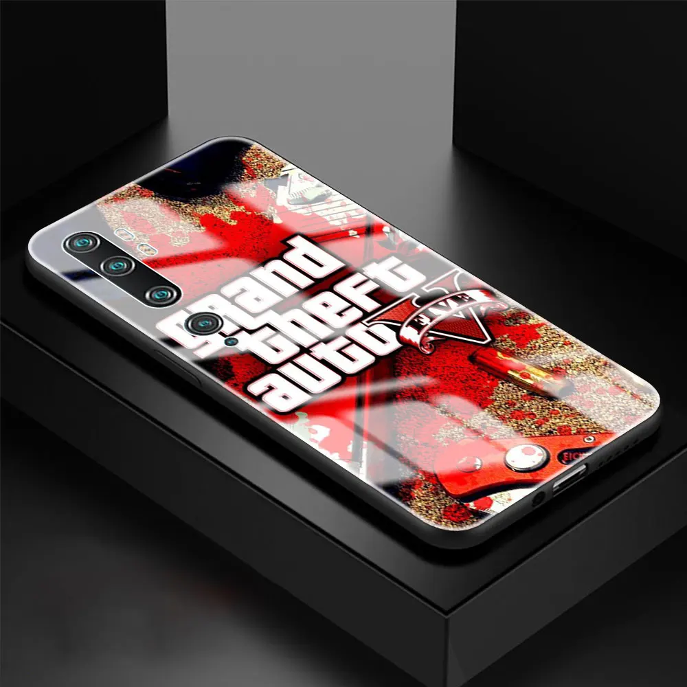 Чехол для телефона Xiaomi Mi 11 Poco X3 NFC 9T 10T закаленное стекло Note 10 Pro C3 X2 M2 Lite Coque Capa Grand Theft